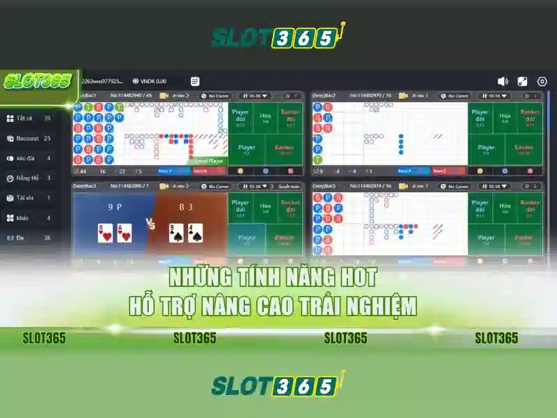 Slot365: Trải nghiệm chơi slot trực tuyến Giao diện nhà cái hoàn hảo