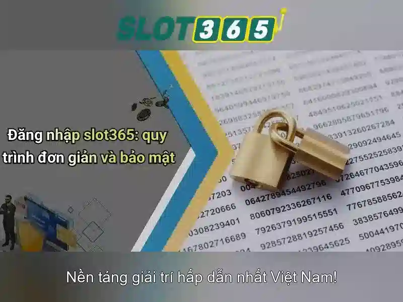 Giao diện trang chủ Slot365 với nút đăng nhập nổi bật